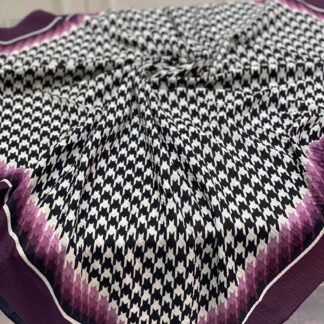 Kazayağı Desen Mio Cazz Eşarp - Mürdüm - Organic ScarfsOrganic Scarfs