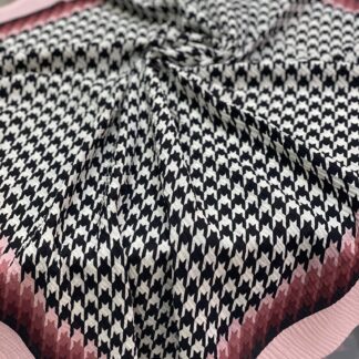 Kazayağı Desen Mio Cazz Eşarp - Pembe - Organic ScarfsOrganic Scarfs