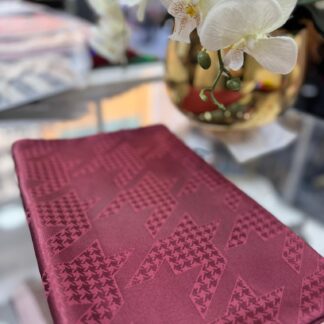 Kazayağı Minimal Desen Jakar Şal - Bordo - Organic ScarfsOrganic Scarfs