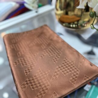 Kazayağı Minimal Desen Jakar Şal - Çikolata - Organic ScarfsOrganic Scarfs