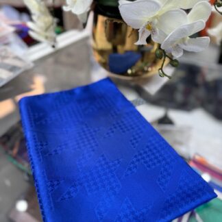 Kazayağı Minimal Desen Jakar Şal - Saks - Organic ScarfsOrganic Scarfs