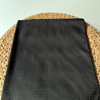 Kazayağı minimal desen jakar şal siyah - Organic ScarfsOrganic Scarfs
