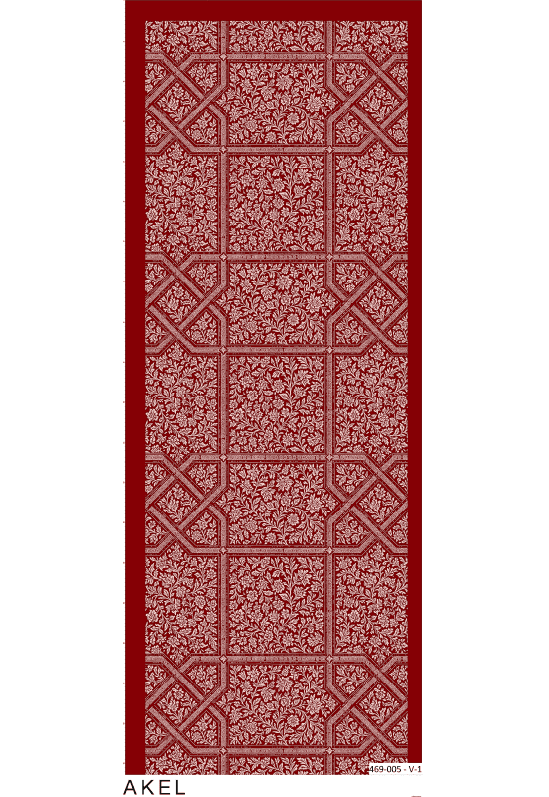 Viyana Şal Serisi - 469-005 - V- 1 - Bordo