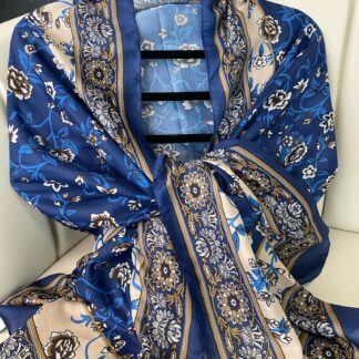 ETNİK DESEN PAMUK SAL-989744-LACİVERT