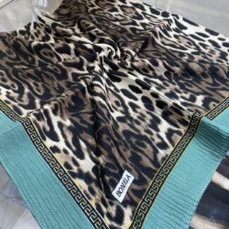 Leopar Desen Mio Caz Eşarp - Mint - Organic ScarfsOrganic Scarfs