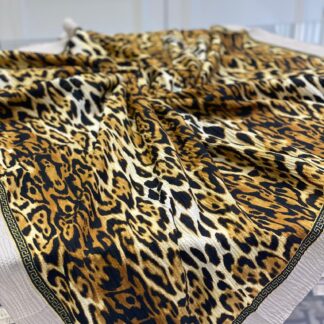 Leopar Desen Mio Cazz Eşarp - Bej - Organic ScarfsOrganic Scarfs