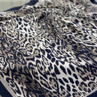 Leopar Desen Mio Cazz Eşarp - Siyah - Organic ScarfsOrganic Scarfs