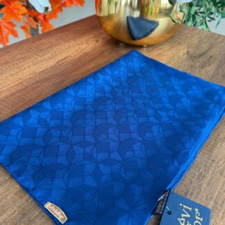 LEVİDOR Clover Jakar Capri Şal 17385 - Lacivert - Organic ScarfsOrganic Scarfs