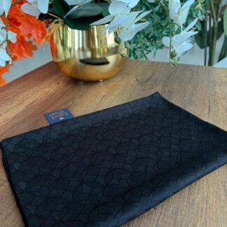 LEVİDOR Clover Jakar Capri Şal 17385 - Siyah - Organic ScarfsOrganic Scarfs