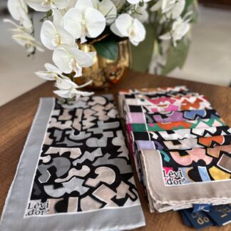 LEVİDOR Cotton Eşarp 16373 - Gümüş - Organic ScarfsOrganic Scarfs