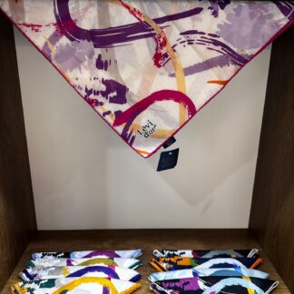 LEVİDOR Cotton Eşarp 16377 - Mor Tonları - Organic ScarfsOrganic Scarfs