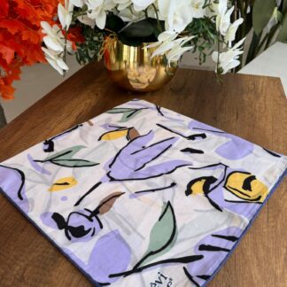LEVİDOR Cotton Eşarp 16379 - Lila - Organic ScarfsOrganic Scarfs