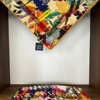 LEVİDOR Cotton Eşarp 16381 - Güne Bakan - Organic ScarfsOrganic Scarfs