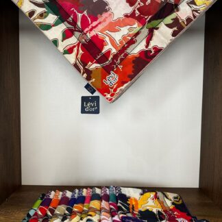 LEVİDOR Cotton Eşarp 16381 - Mercan - Organic ScarfsOrganic Scarfs