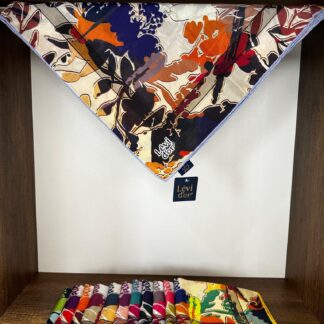 LEVİDOR Cotton Eşarp 16381 - Morcivert - Organic ScarfsOrganic Scarfs