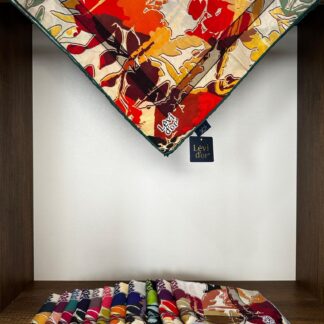 LEVİDOR Cotton Eşarp 16381 - Turuncu - Organic ScarfsOrganic Scarfs
