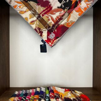 LEVİDOR Cotton Eşarp 16381 - Vişne - Organic ScarfsOrganic Scarfs