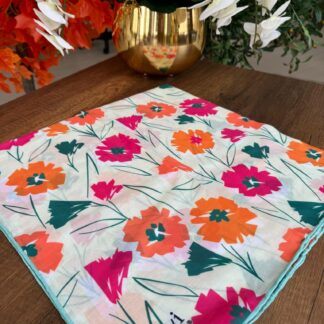 LEVİDOR Cotton Eşarp 16382 - Fuşya - Organic ScarfsOrganic Scarfs