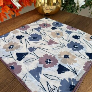 LEVİDOR Cotton Eşarp 16382 - Mürdüm - Organic ScarfsOrganic Scarfs