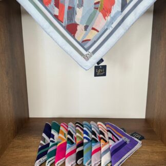 LEVİDOR Cotton Eşarp 16390 - Mavi - Organic ScarfsOrganic Scarfs