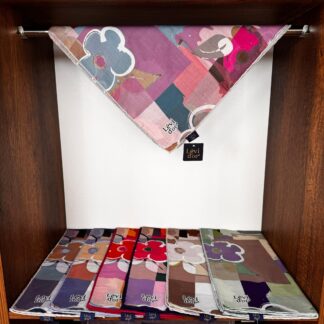 LEVİDOR Cotton Eşarp 16394 - Mürdüm - Organic ScarfsOrganic Scarfs