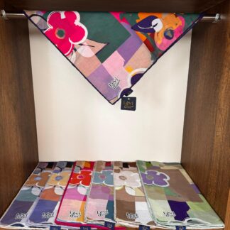 LEVİDOR Cotton Eşarp 16394 - Zümrüt - Organic ScarfsOrganic Scarfs
