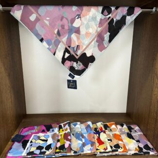 LEVİDOR Cotton Eşarp 16397 - Bej / Siyah - Organic ScarfsOrganic Scarfs