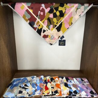 LEVİDOR Cotton Eşarp 16397 - Beyaz / Yağ Yeşili - Organic ScarfsOrganic Scarfs