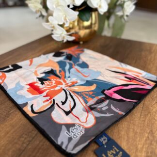 LEVİDOR Cotton Eşarp 16398 - Siyah / Bej - Organic ScarfsOrganic Scarfs