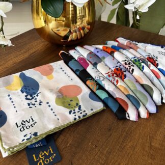 LEVİDOR Cotton Eşarp 16399 - Yeşil / Bej - Organic ScarfsOrganic Scarfs