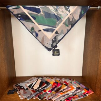 LEVİDOR Cotton Eşarp 16495 - İndigo - Organic ScarfsOrganic Scarfs