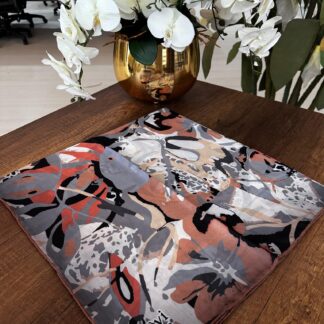 LEVİDOR Cotton Eşarp 16496 - Gri / Kiremit - Organic ScarfsOrganic Scarfs