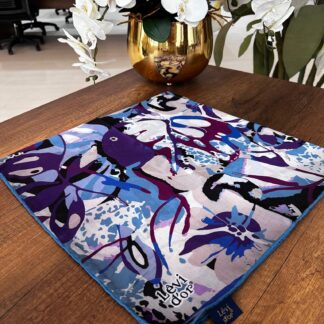 LEVİDOR Cotton Eşarp 16496 - Mavi Tonları - Organic ScarfsOrganic Scarfs