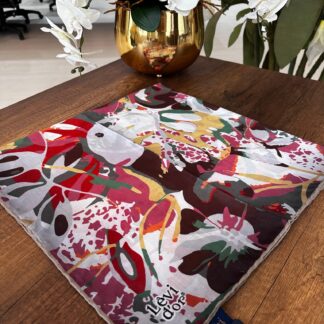 LEVİDOR Cotton Eşarp 16496 - Vizon / Kırmızı - Organic ScarfsOrganic Scarfs