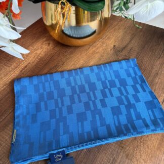 LEVİDOR Dublin Jakarlı Şal 17174 - İndigo - Organic ScarfsOrganic Scarfs