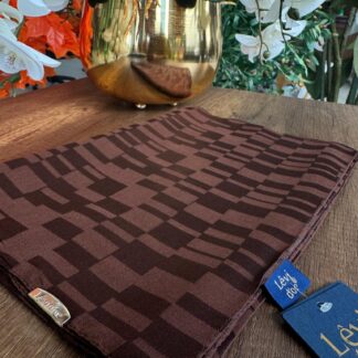 LEVİDOR Dublin Jakarlı Şal 17174 - Kahverengi - Organic ScarfsOrganic Scarfs