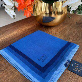 LEVİDOR Kehribar Eşarp 17038 - İndigo - Organic ScarfsOrganic Scarfs