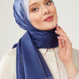LEVİDOR Kehribar Şal 17031 - İndigo - Organic ScarfsOrganic Scarfs