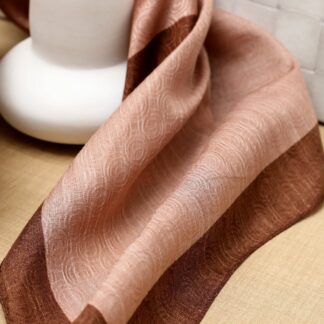 LEVİDOR Monogram Eşarp 17687 - Çikolata - Organic ScarfsOrganic Scarfs