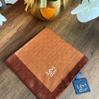 LEVİDOR Monogram Eşarp 17687 - Kiremit - Organic ScarfsOrganic Scarfs