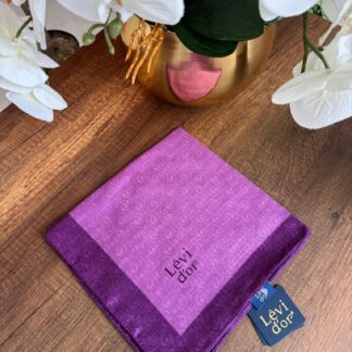 LEVİDOR Monogram Eşarp 17687 - Mürdüm - Organic ScarfsOrganic Scarfs