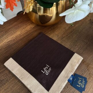 LEVİDOR Monogram Eşarp 17687 - Siyah - Organic ScarfsOrganic Scarfs