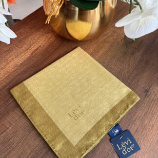 LEVİDOR Monogram Eşarp 17687 - Yağ Yeşili - Organic ScarfsOrganic Scarfs