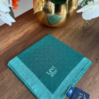 LEVİDOR Monogram Eşarp 17687 - Zümrüt - Organic ScarfsOrganic Scarfs