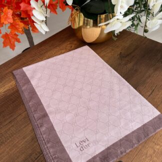 LEVİDOR Monogram Şal 17657 - Tozlu Eflatun - Organic ScarfsOrganic Scarfs