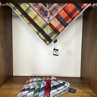 LEVİDOR Organic Kokulu Pamuk Eşarp PK-88 - Ada Çayı - Organic ScarfsOrganic Scarfs