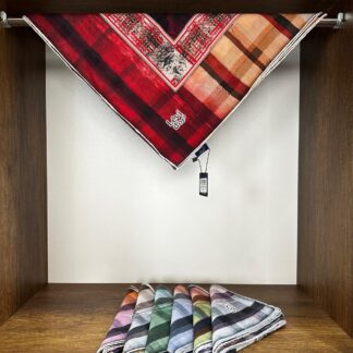 LEVİDOR Organic Kokulu Pamuk Eşarp PK-88 - Bordo - Organic ScarfsOrganic Scarfs