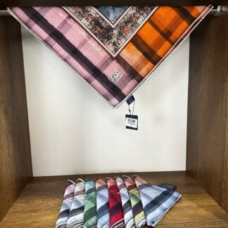 LEVİDOR Organic Kokulu Pamuk Eşarp PK-88 - Gül Kurusu - Organic ScarfsOrganic Scarfs