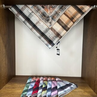 LEVİDOR Organic Kokulu Pamuk Eşarp PK-88 - Kahve - Organic ScarfsOrganic Scarfs