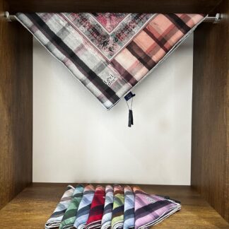 LEVİDOR Organic Kokulu Pamuk Eşarp PK-88 - Mürdüm - Organic ScarfsOrganic Scarfs